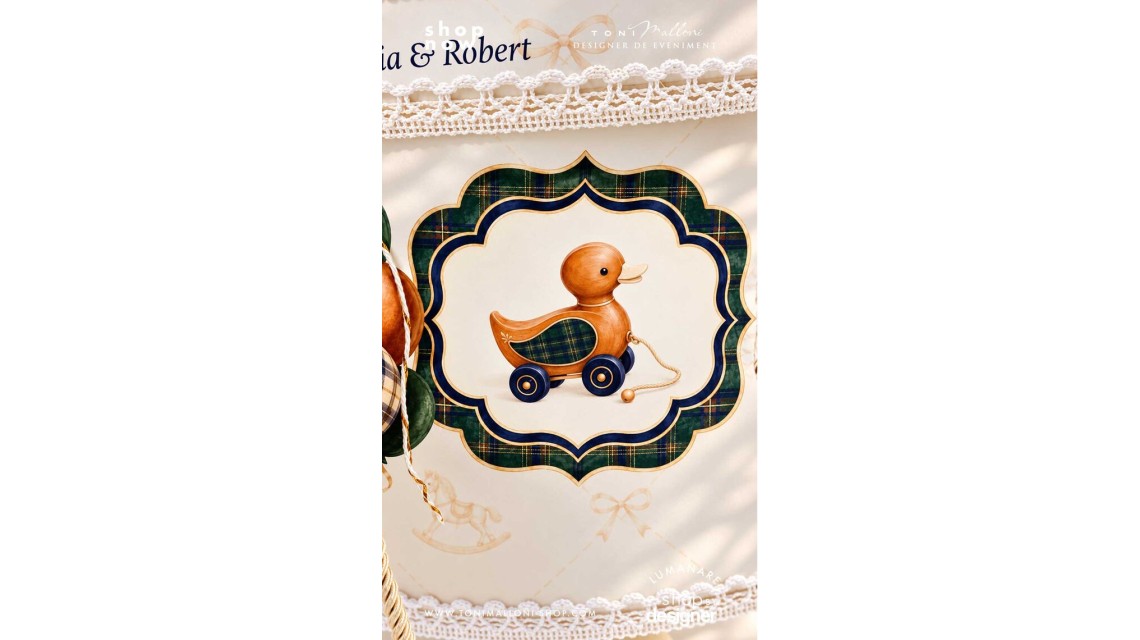 Set Prima Băiță după Botez Băiat – Paddington Bear London, stil Ralph Lauren 6